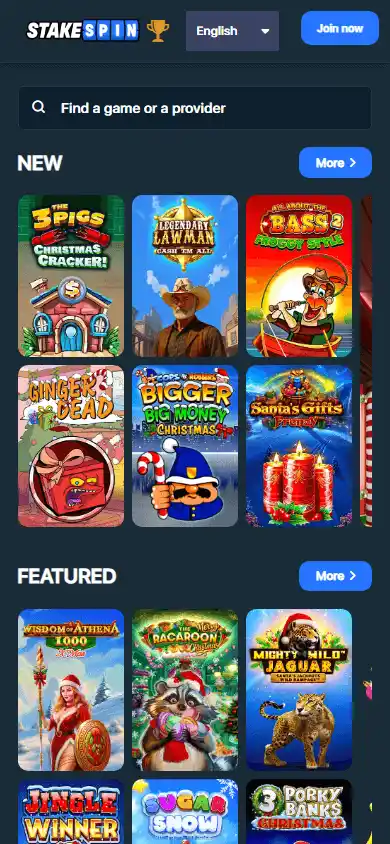 StakeSpin Casino screenshot 4
