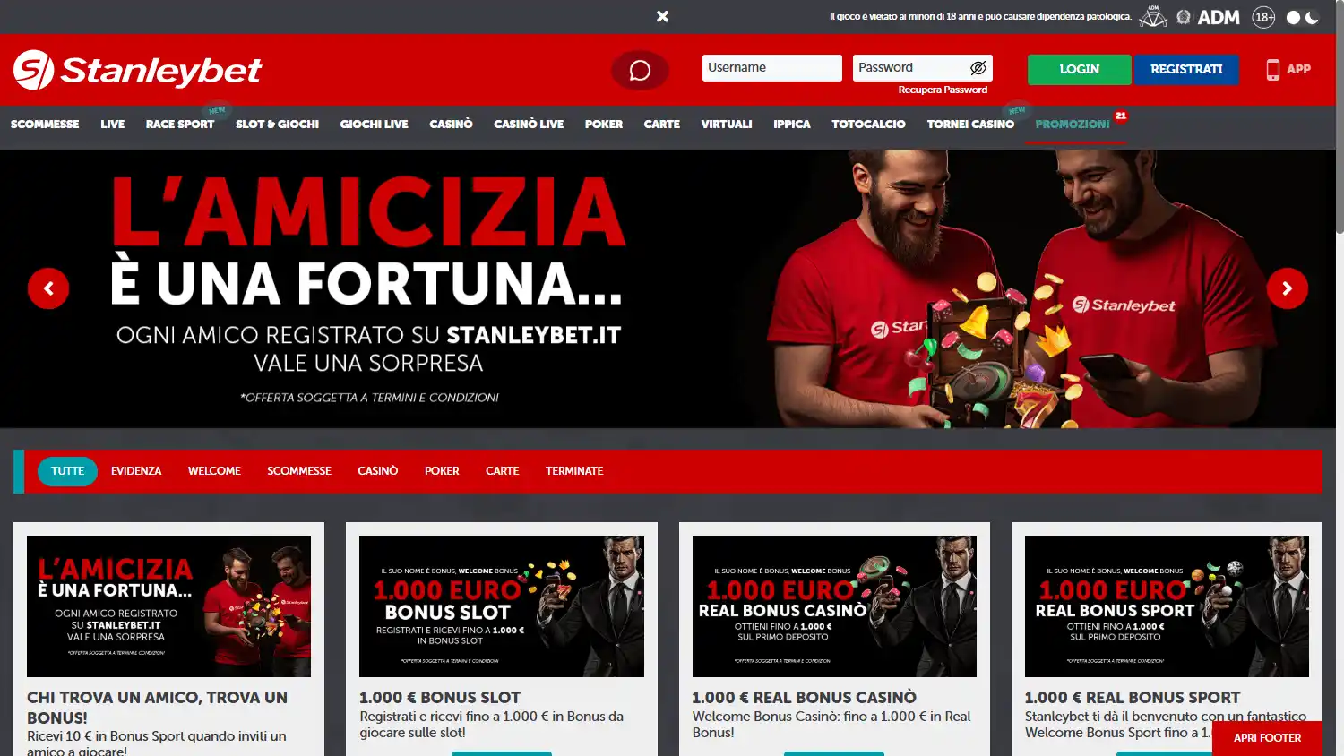 Stanleybet Casino IT screenshot 3