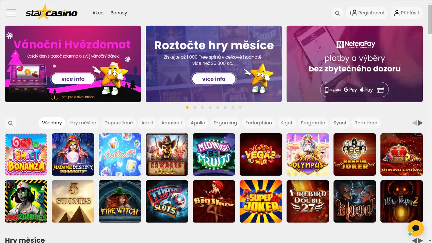 Star Casino CZ screenshot 1