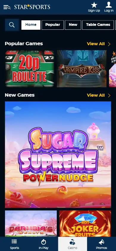 Star Sports Casino screenshot 4