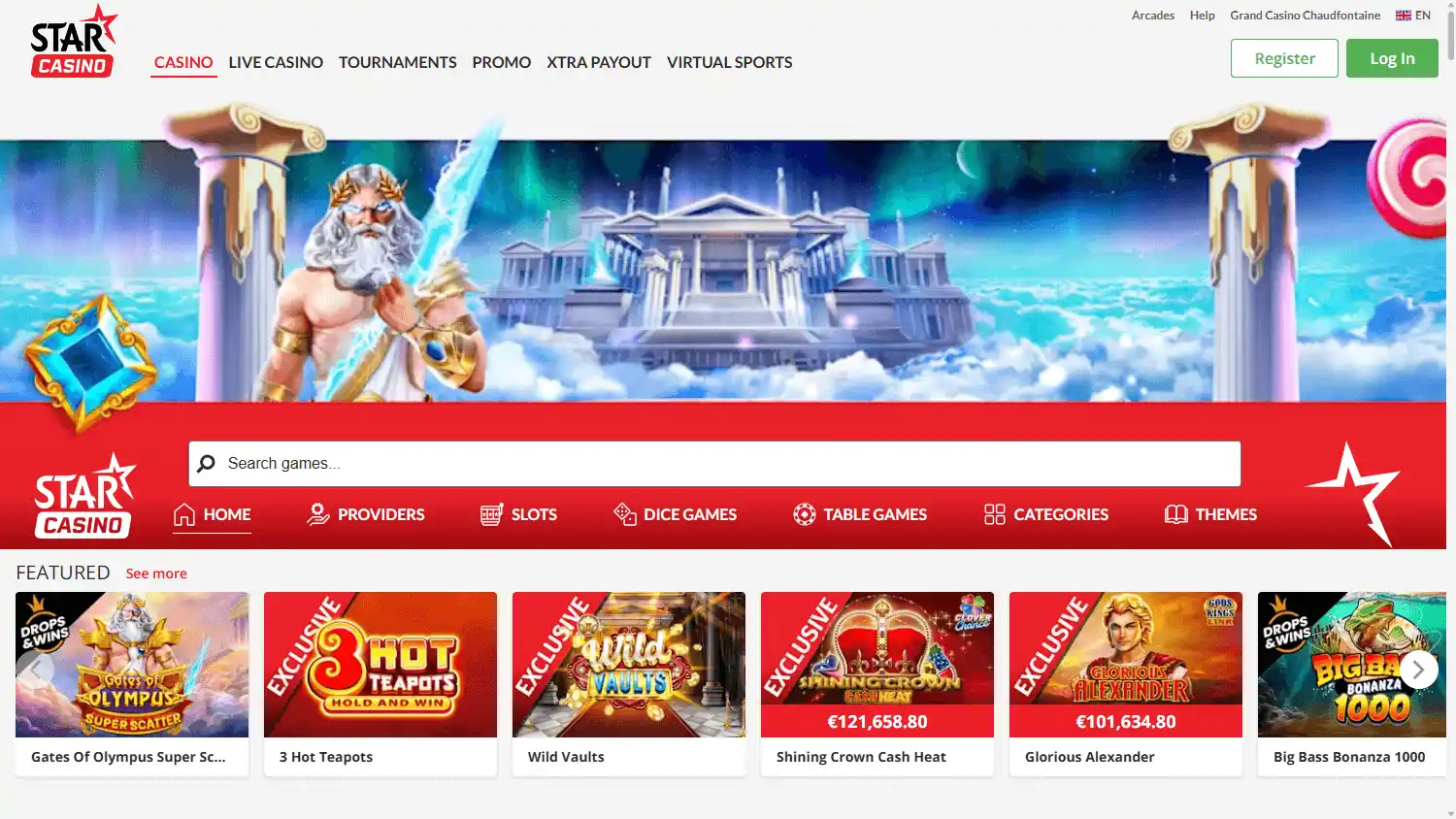 Starcasino screenshot 1