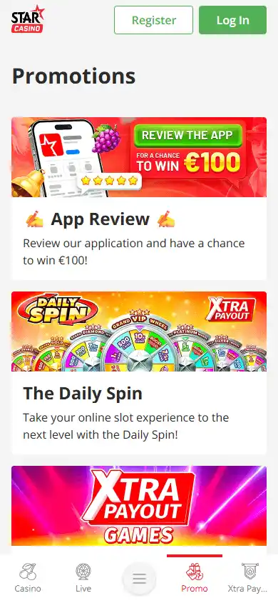 Starcasino screenshot 4