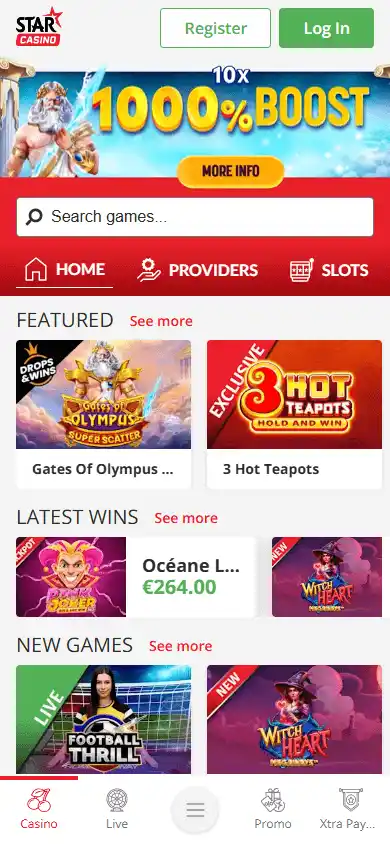 Starcasino screenshot 4