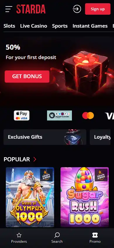 Starda Casino screenshot 4