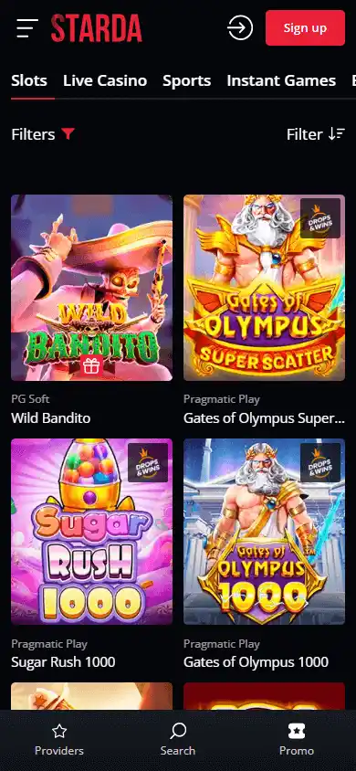 Starda Casino screenshot 5
