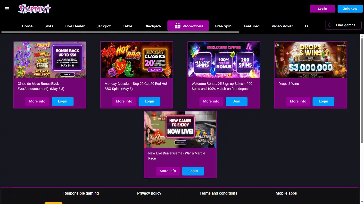 Stardust Casino Ontario screenshot 3