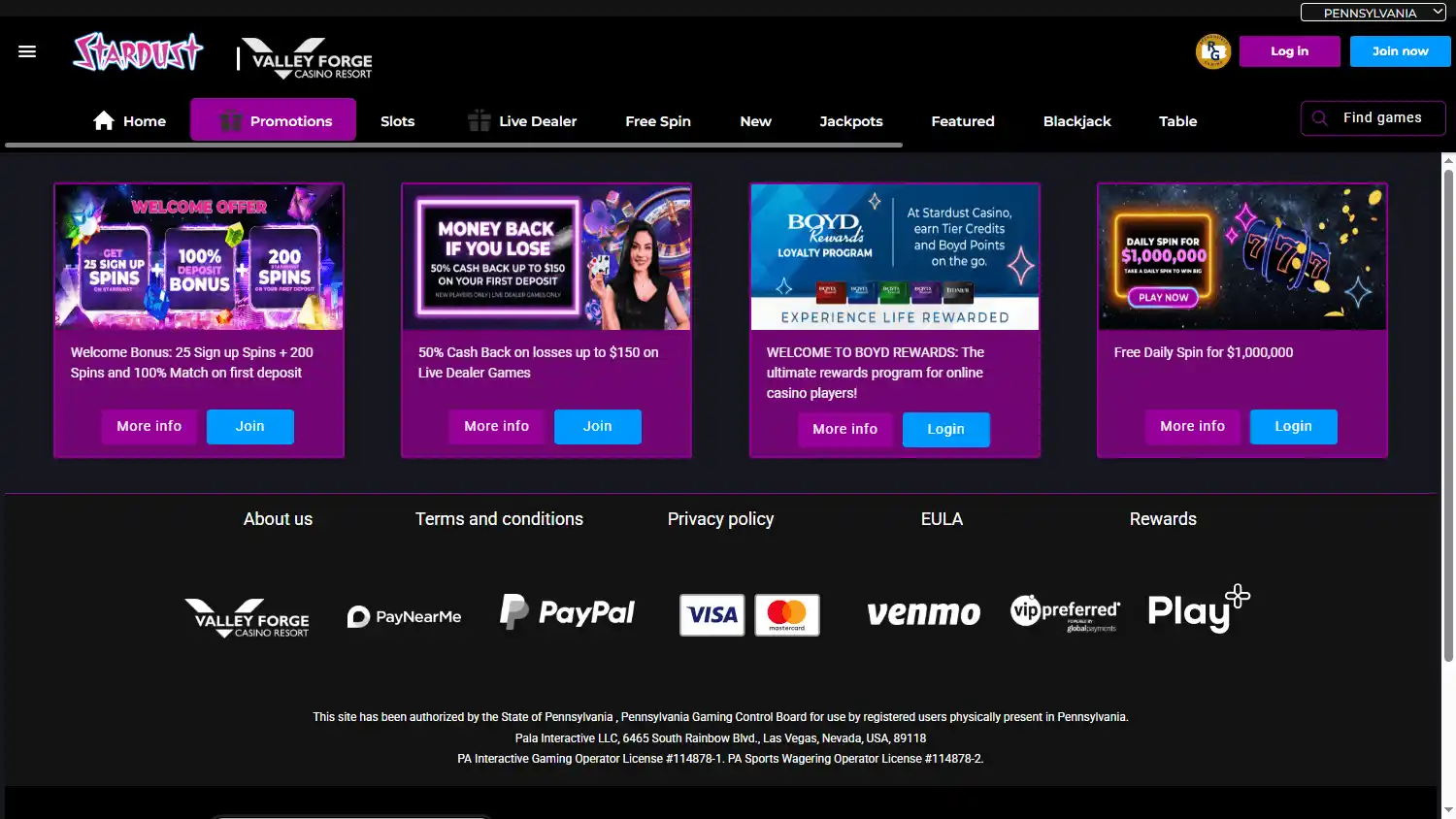 Stardust Casino screenshot 3