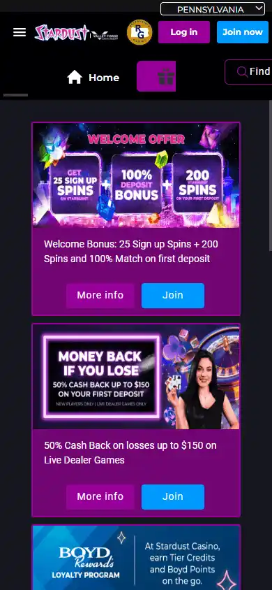 Stardust Casino screenshot 6