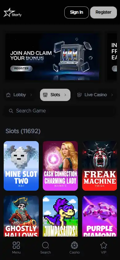 Starfy Casino screenshot 4