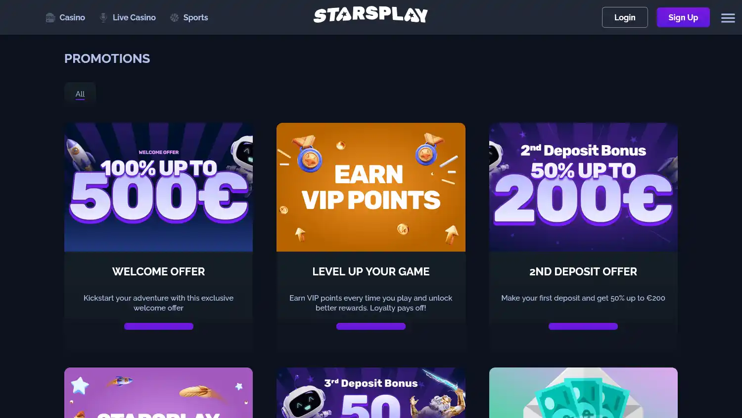 StarsPlay Casino screenshot 3