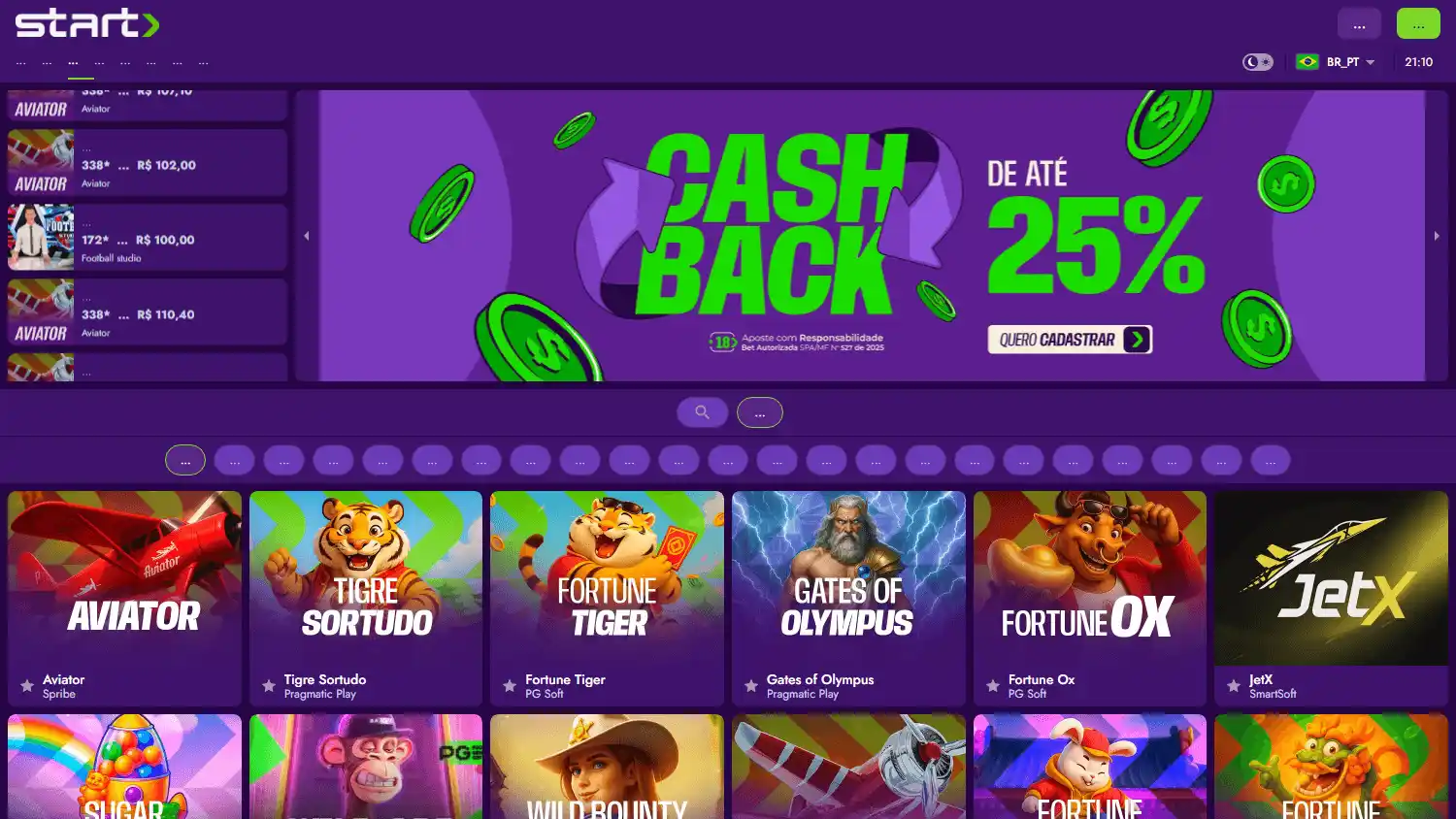 Startbet Casino screenshot 1