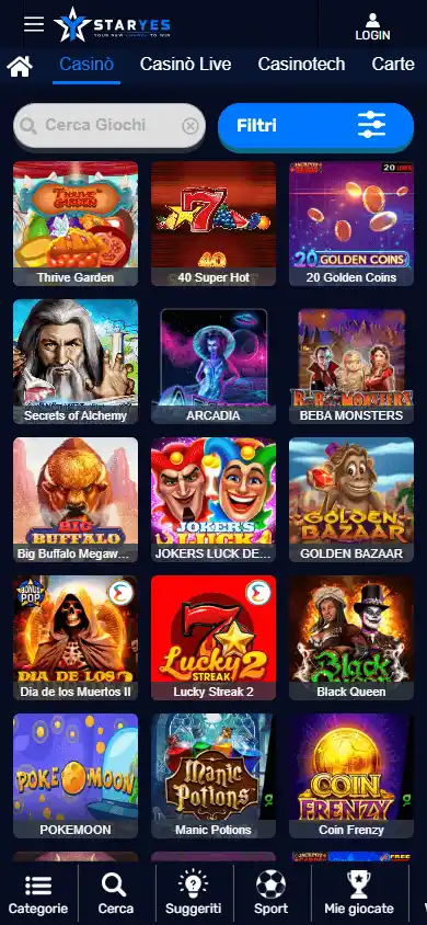 StarYes Casino screenshot 5