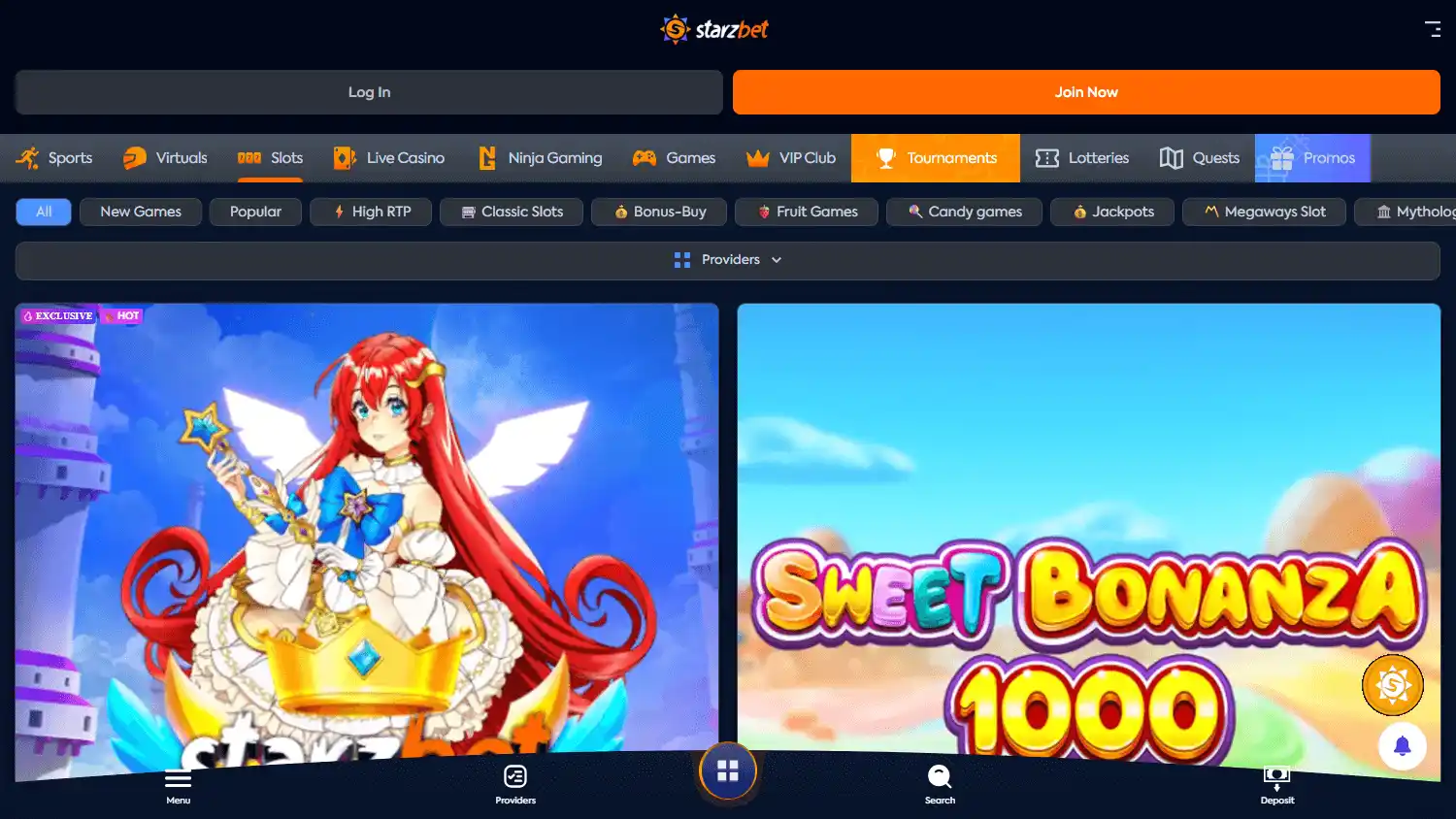 Starzbet Casino screenshot 2