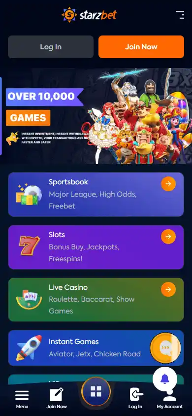 Starzbet Casino screenshot 4