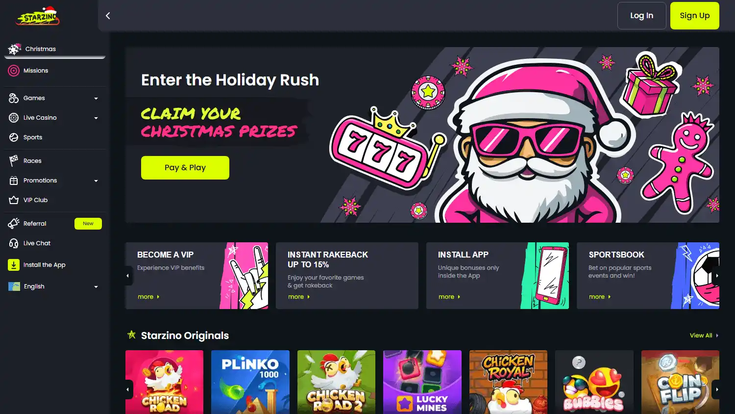 Starzino Casino screenshot 1