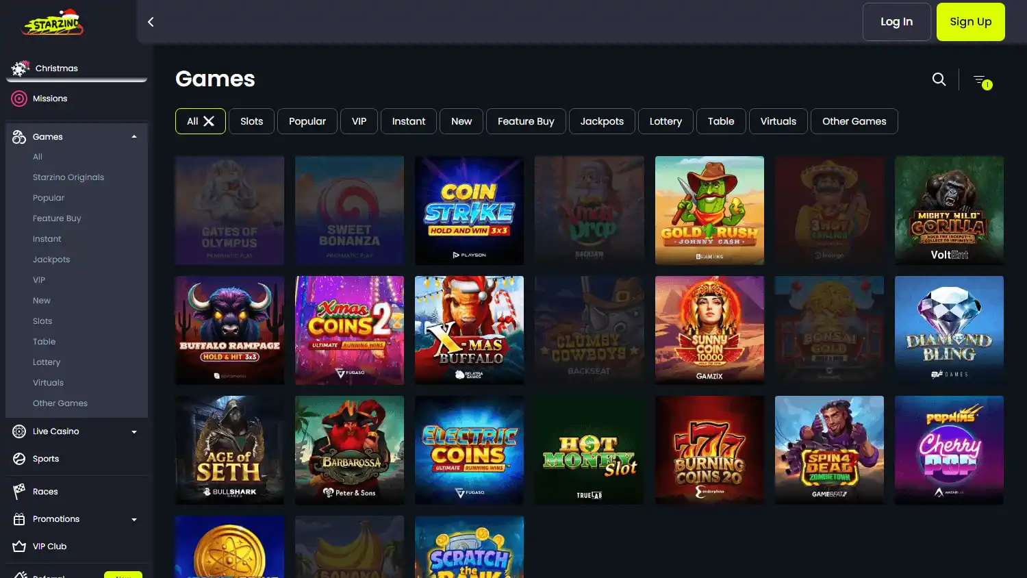 Starzino Casino screenshot 2