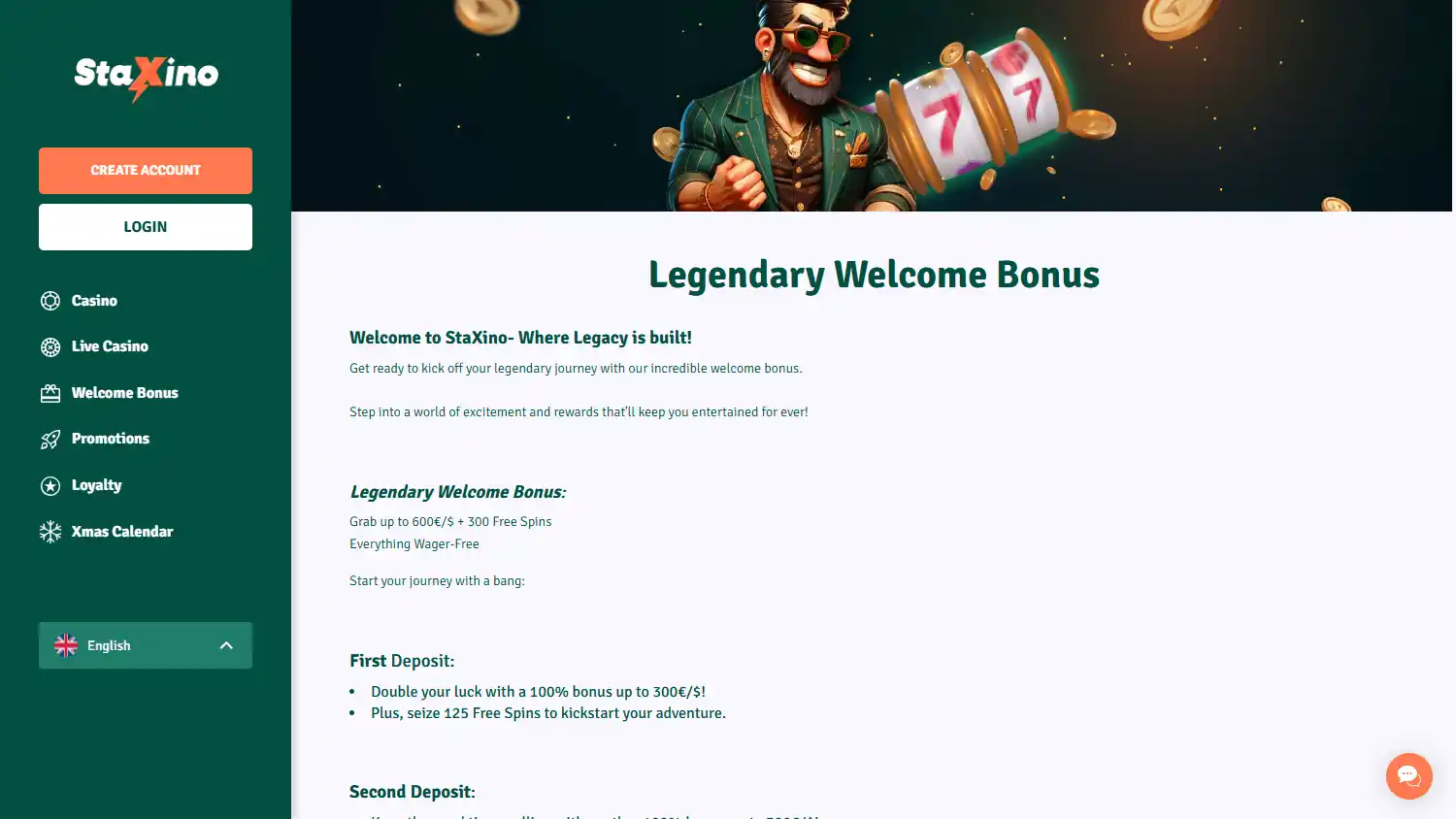 Staxino Casino screenshot 3