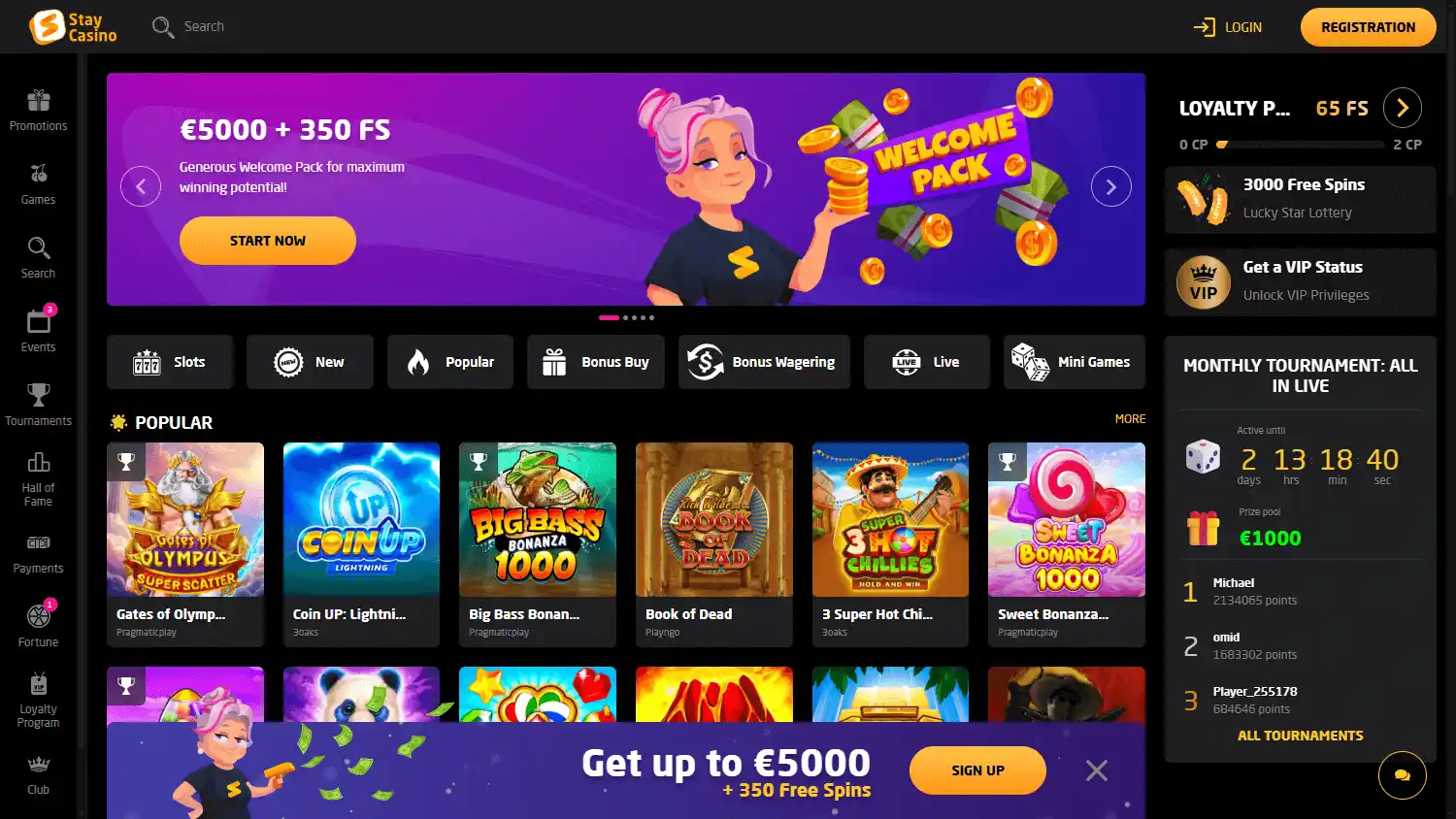 StayCasino screenshot 1