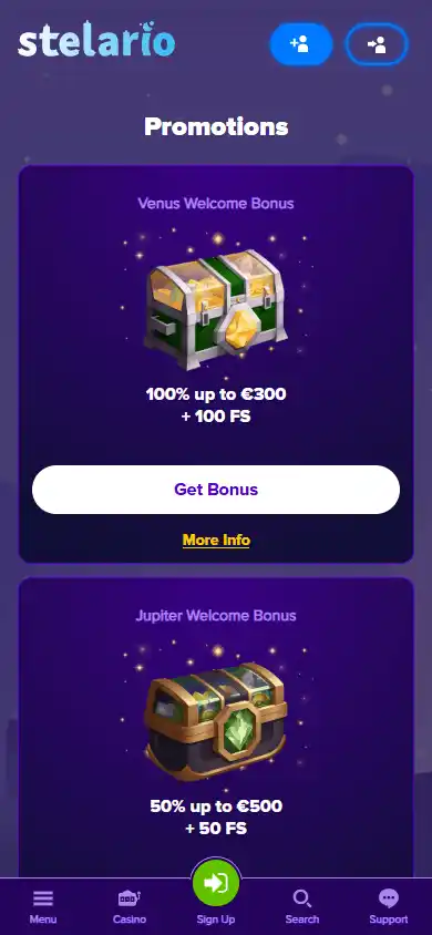 Stelario Casino screenshot 6