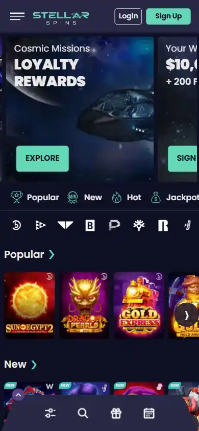 Stellar Spins Casino screenshot 3