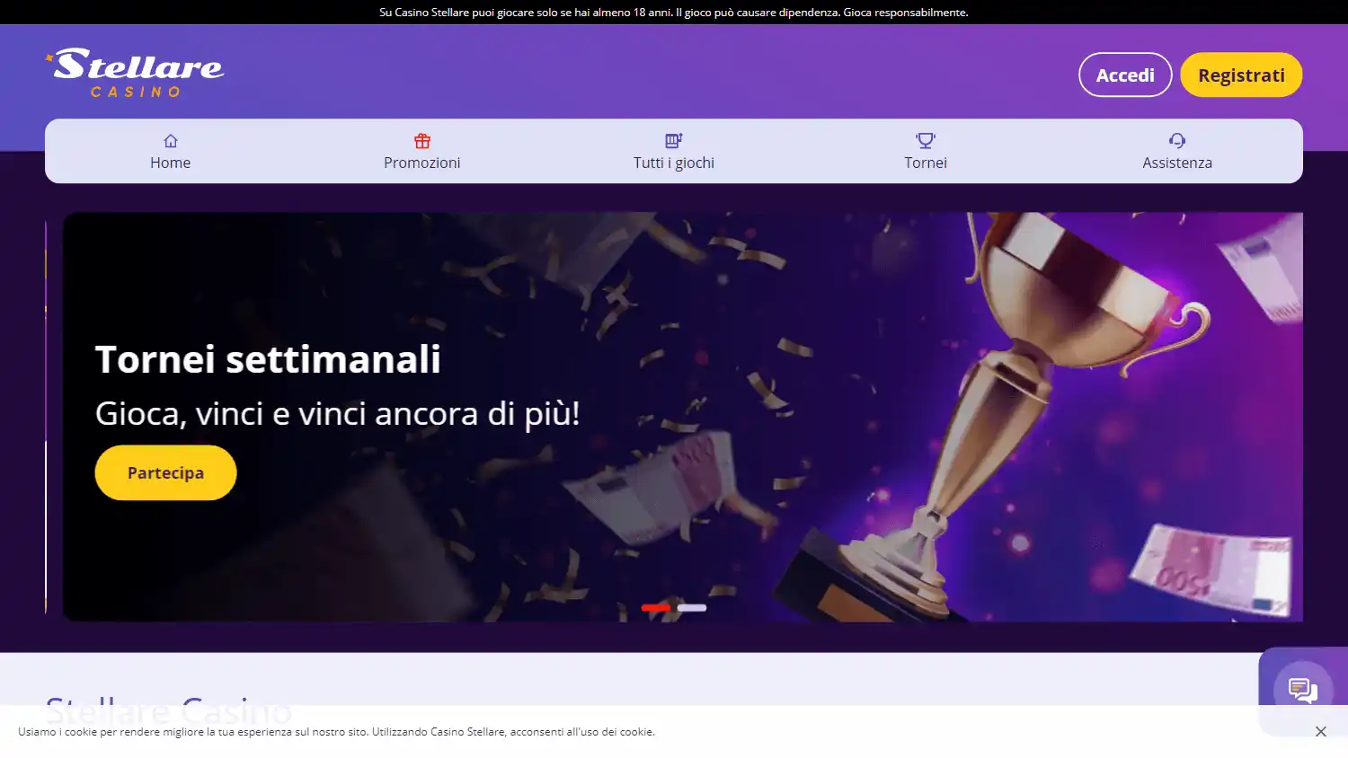 Stellare Casino screenshot 1