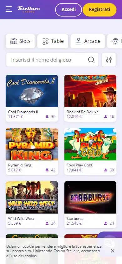 Stellare Casino screenshot 5