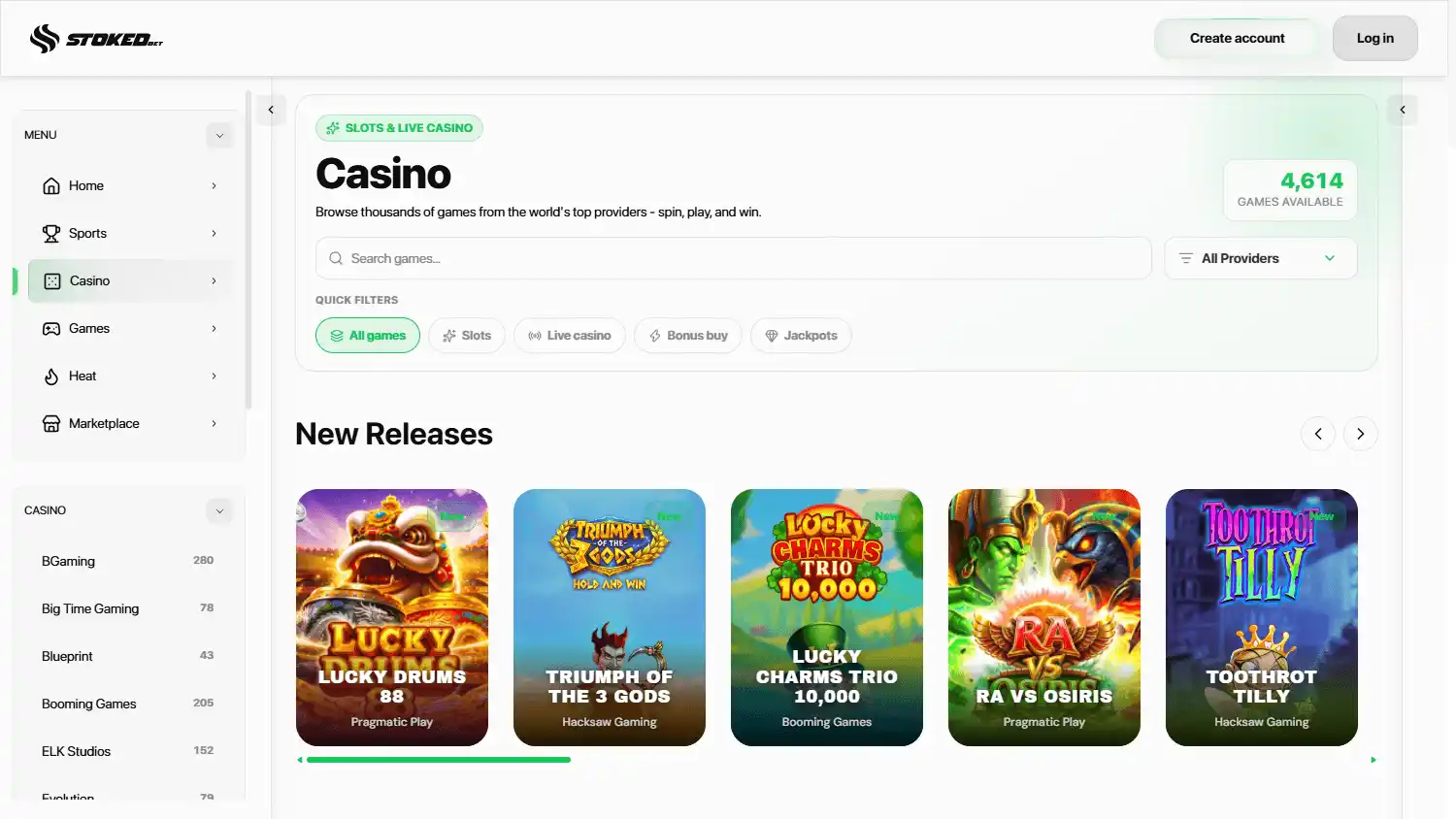 Stoked.bet Casino screenshot 2