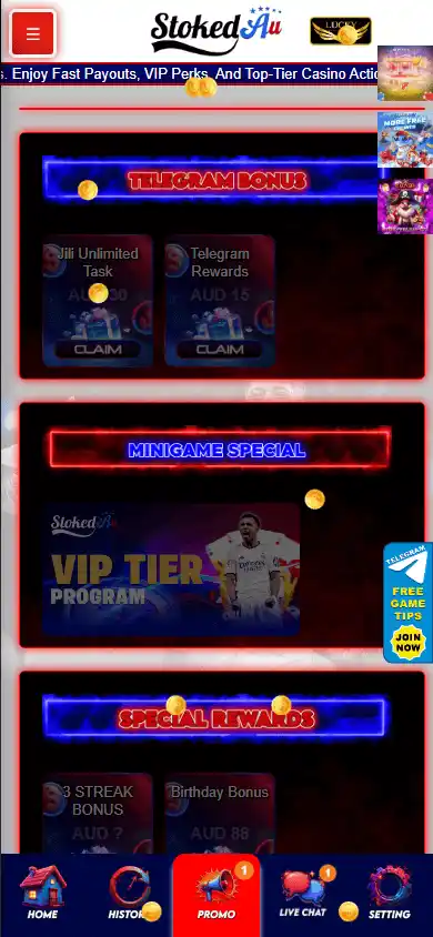 StokedAu Casino screenshot 3