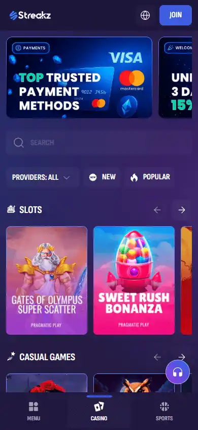 Streakz Casino screenshot 3