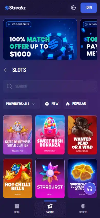 Streakz Casino screenshot 4