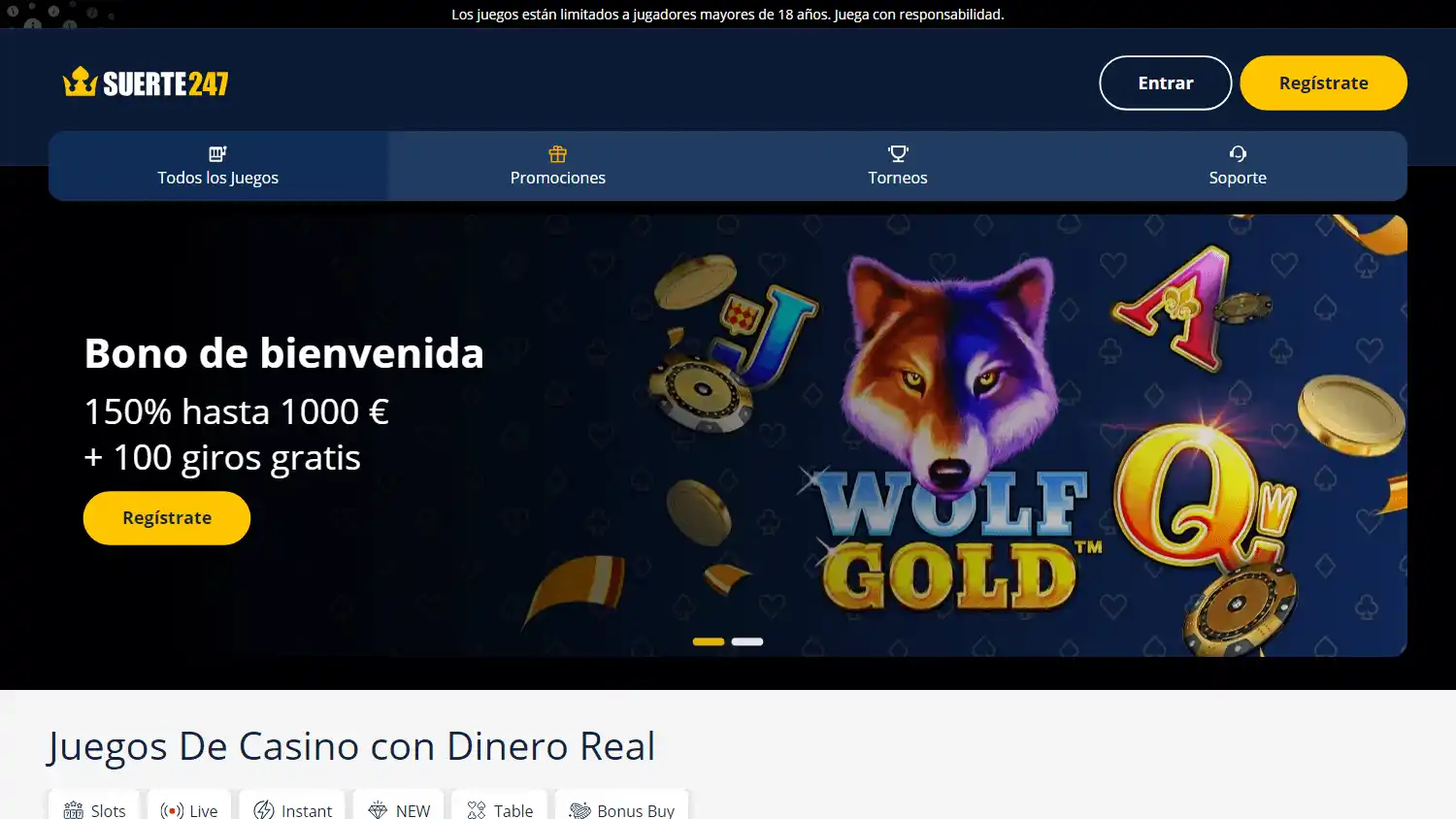 Suerte247 Casino screenshot 1