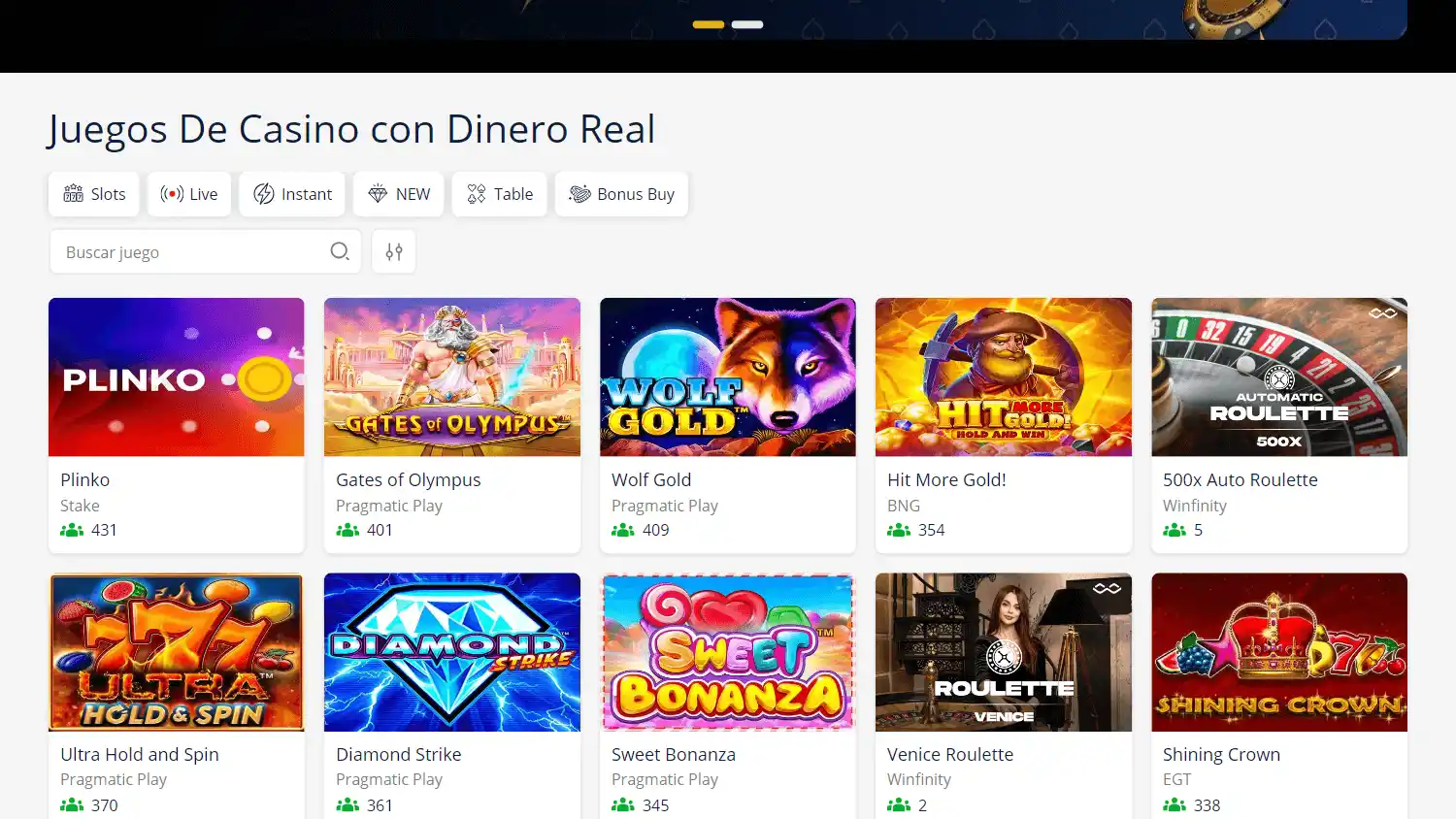 Suerte247 Casino screenshot 2