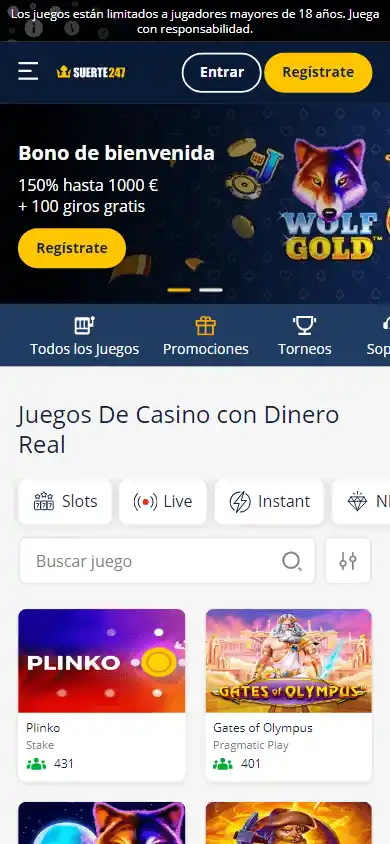 Suerte247 Casino screenshot 4