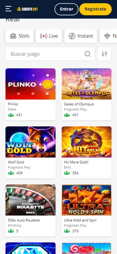 Suerte247 Casino screenshot 5