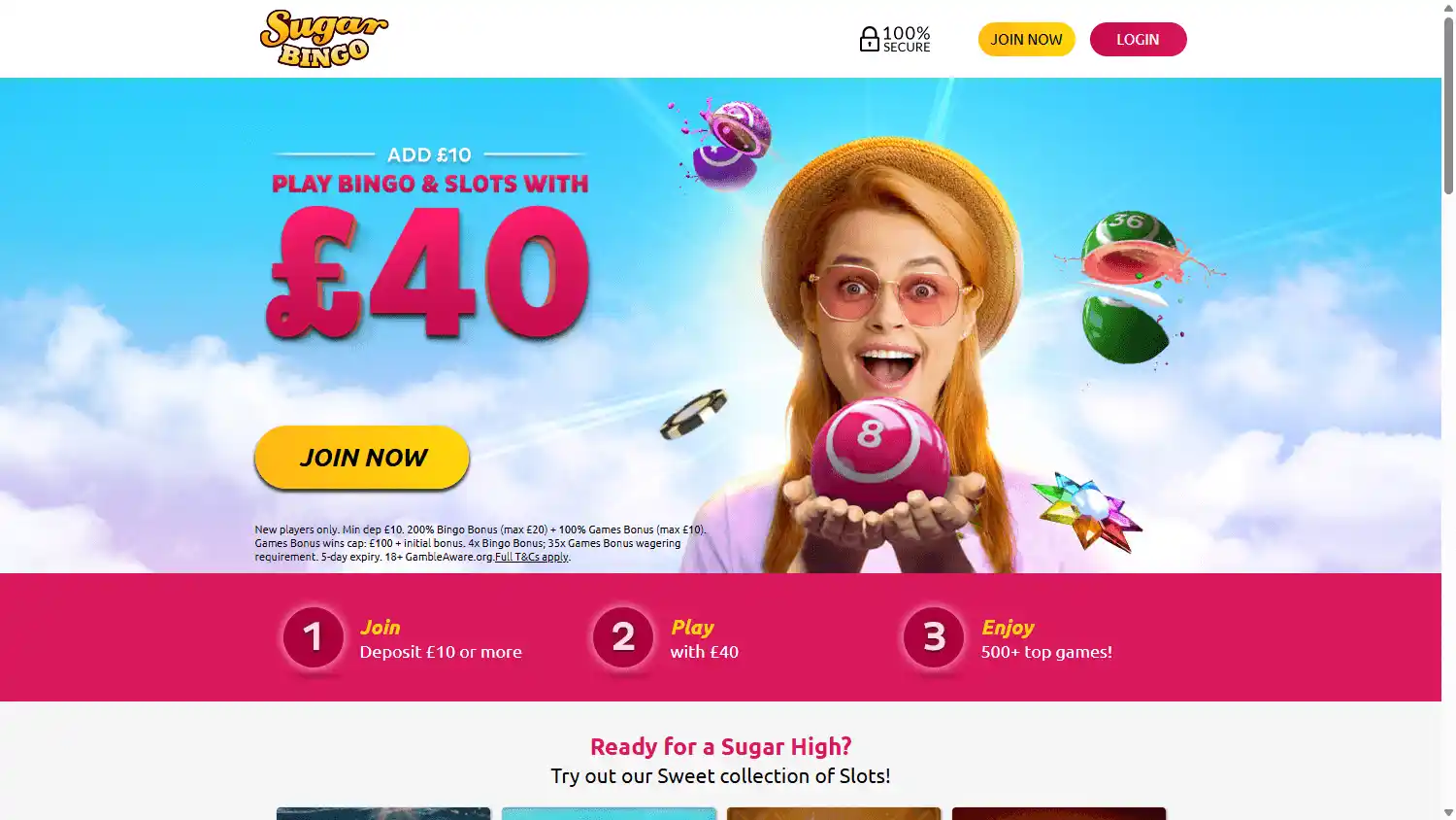 Sugar Bingo Casino screenshot 1