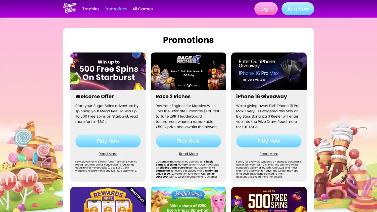 Sugar Spins Casino screenshot 3