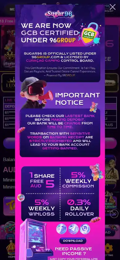 Sugar96 Casino screenshot 4