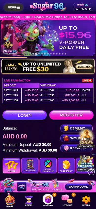 Sugar96 Casino screenshot 5
