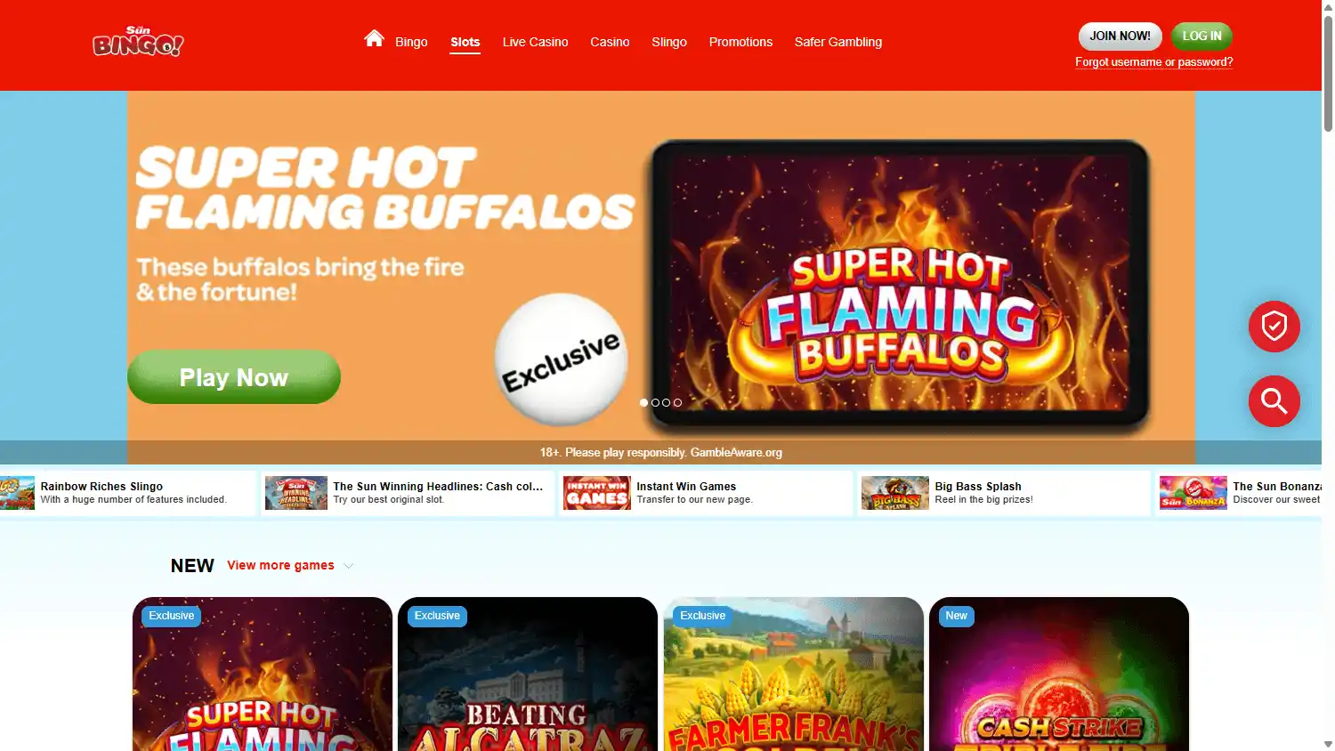 Sun Bingo Casino screenshot 2