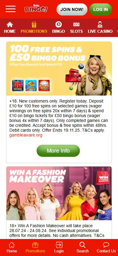 Sun Bingo Casino screenshot 6