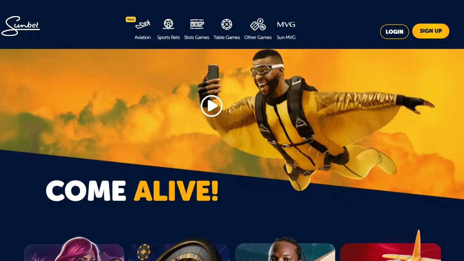 SunBet Casino screenshot 1