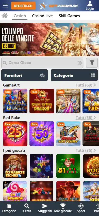 Sunbet Casino IT screenshot 5