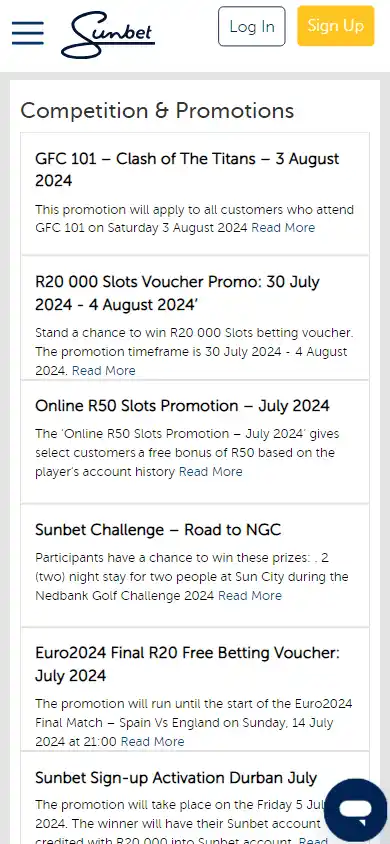 SunBet Casino screenshot 5