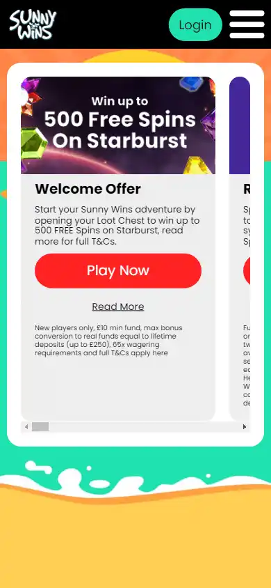 Sunny Wins Casino IE screenshot 7