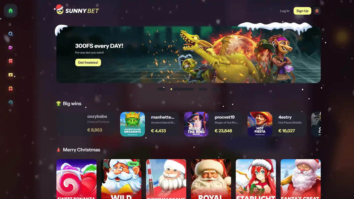 SunnyBet Casino screenshot 1