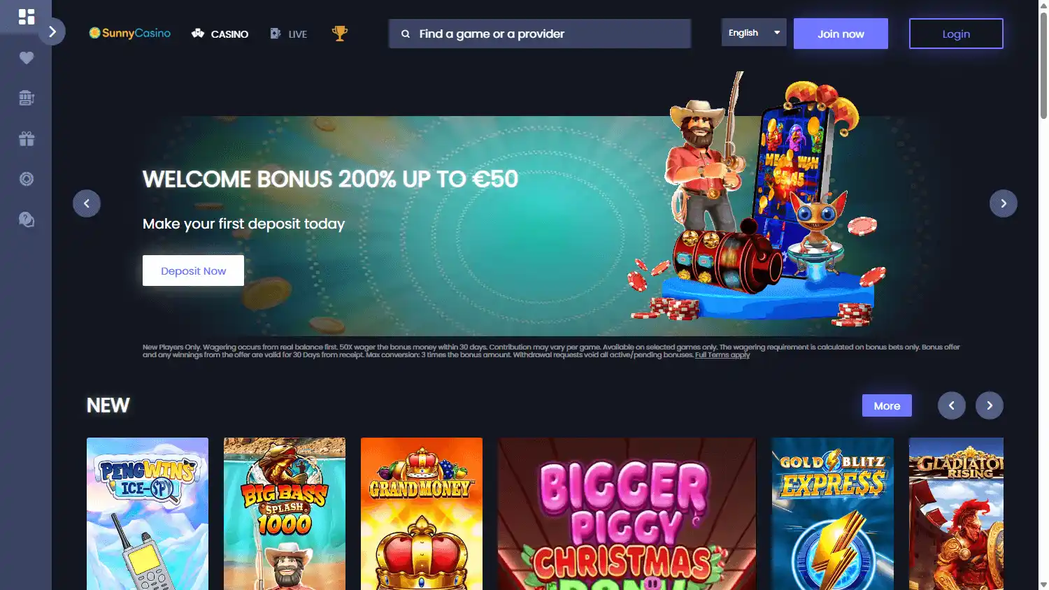 SunnyCasino screenshot 1
