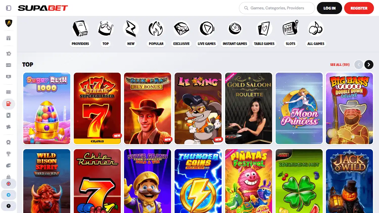 SupaBet Casino screenshot 2