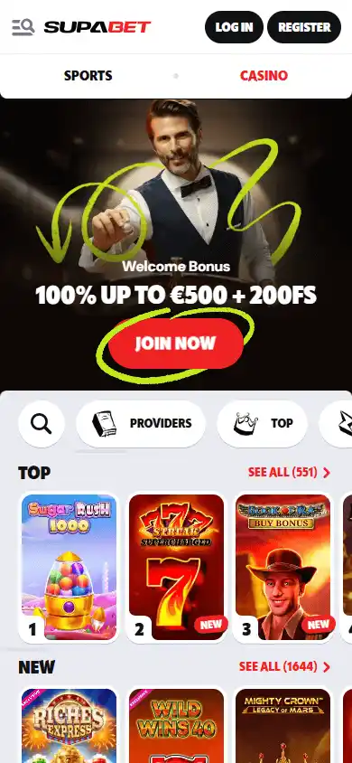 SupaBet Casino screenshot 4