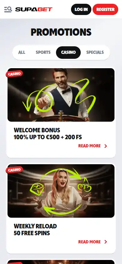 SupaBet Casino screenshot 6