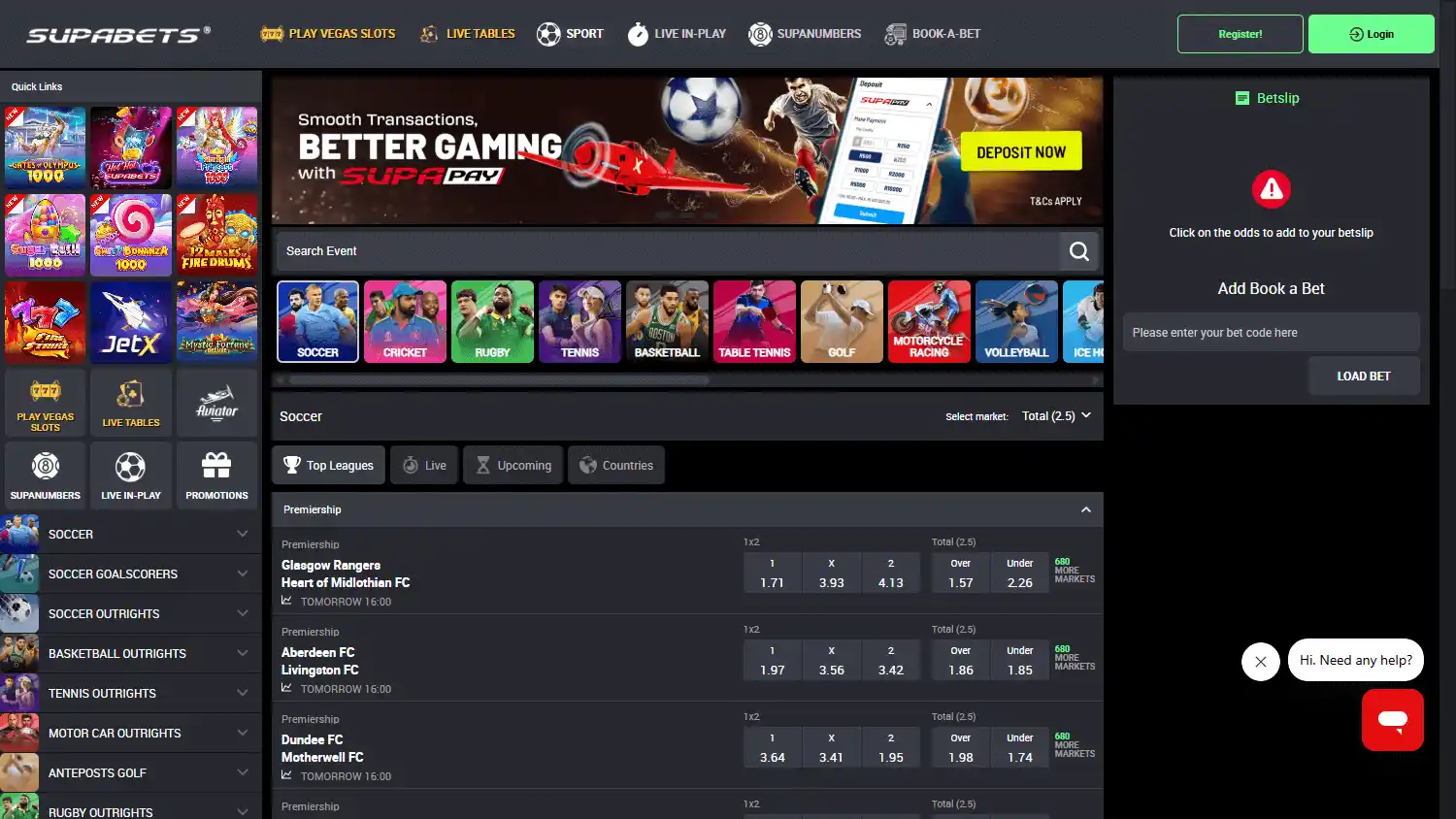 SUPABETS Casino screenshot 1